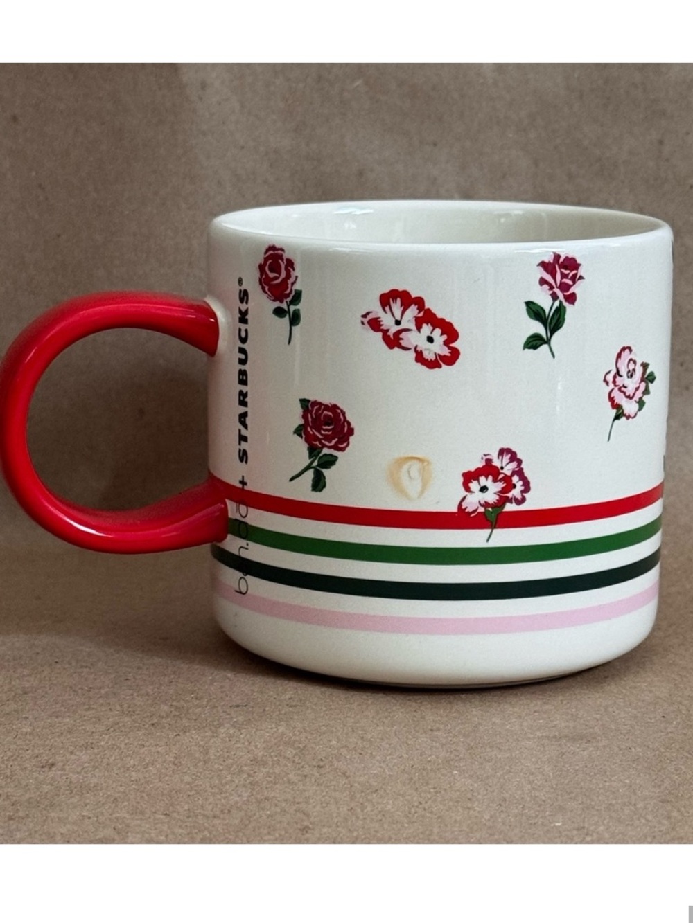 Starbucks + Ban.do 2018 Red Roses Limited Edition 12 oz Coffee Mug